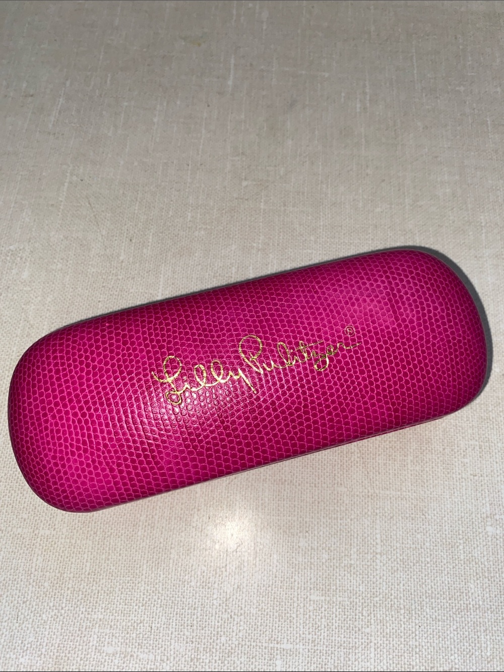 Lilly‎ Pulitzer pink Hardshell sunglasses eyeglasses case